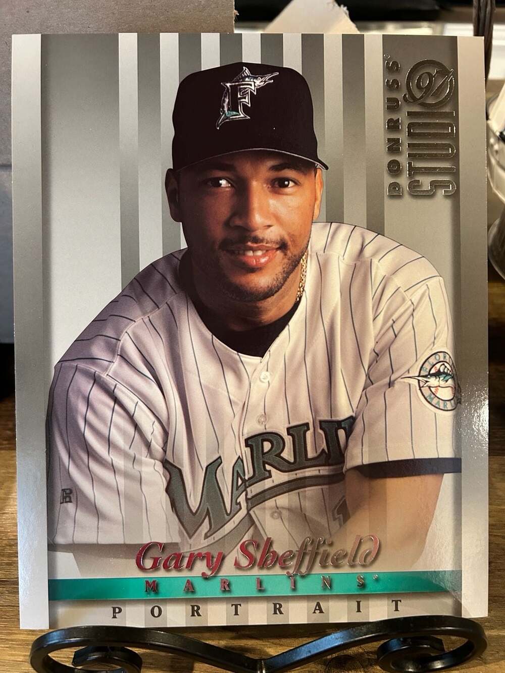 1997 Donruss Studio Gary Sheffield Florida Marlins Portrait #22